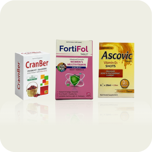 FortiFol + CranBer + Ascovic — Total Beauty & Immunity Combo